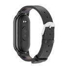 For Xiaomi Mi Band 8 / 9 / 9 NFC Mijobs Microfiber PU Leather Watch Band(Black) - 3