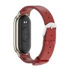 For Xiaomi Mi Band 8 / 9 / 9 NFC Mijobs Microfiber PU Leather Watch Band(Red Light Gold) - 3