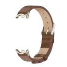 For Xiaomi Mi Band 8 / 9 / 9 NFC Mijobs Microfiber PU Leather Watch Band(Brown Light Gold) - 2