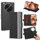 For OPPO Find X8 Ultra 5G Twill Texture Side Button Leather Phone Case(Black) - 1