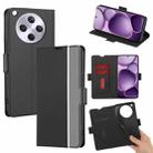 For OPPO Find X8s+ 5G Twill Texture Side Button Leather Phone Case(Black) - 1