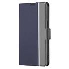 For Realme GT Neo6 SE Twill Texture Side Button Leather Phone Case(Blue) - 2