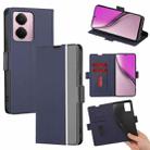 For Realme P3 Pro 5G Global Twill Texture Side Button Leather Phone Case(Blue) - 1