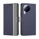 For Xiaomi Civi 3 5G Twill Texture Side Button Leather Phone Case(Blue) - 1
