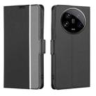 For Xiaomi 14 Ultra Twill Texture Side Button Leather Phone Case(Black) - 1