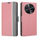 For Huawei nova 12i 4G Twill Texture Side Button Leather Phone Case(Pink) - 1