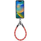 Universal Phone Short Lanyard(Red + Black) - 1