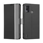For Nokia G11 Plus Twill Texture Side Button Leather Phone Case(Black) - 1