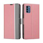 For Nokia C300 4G US Edition Twill Texture Side Button Leather Phone Case(Pink) - 1