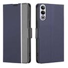 For OnePlus Ace 3V 5G Twill Texture Side Button Leather Phone Case(Blue) - 1