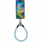 Universal Phone Short Lanyard(Blue + White) - 1