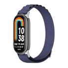 For Xiaomi Mi Band 8 Mijobs Nylon Breathable Watch Band(Blue Silver) - 1