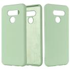 For LG K50 Solid Color Liquid Silicone Shockproof Full Coverage Protective Case(Green) - 1