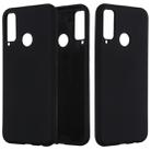 For Huawei Honor Play 4T Solid Color Liquid Silicone Shockproof Full Coverage Protective Case(Black) - 1