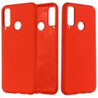 For Huawei Honor Play 4T Solid Color Liquid Silicone Shockproof Full Coverage Protective Case(Red) - 1