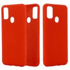 For Huawei Honor 9A Solid Color Liquid Silicone Shockproof Full Coverage Protective Case(Red) - 1