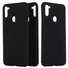 For Samsung Galaxy M11/A11 EU Solid Color Liquid Silicone Shockproof Full Coverage Protective Case(Black) - 1