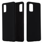 For Xiaomi Mi 10 Lite Solid Color Liquid Silicone Shockproof Full Coverage Protective Case(Black) - 1