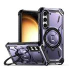 For Samsung Galaxy S24 5G Armor Series Holder Phone Case(Light Purple) - 1