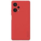 For Xiaomi Redmi Note 12 Turbo / Poco F5 NILLKIN Frosted Shield Pro PC + TPU Phone Case(Red) - 1