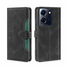 For Infinix Note 30 5G Skin Feel Magnetic Buckle Leather Phone Case(Black) - 1