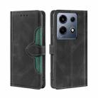 For Infinix Note 30 VIP 5G Skin Feel Magnetic Buckle Leather Phone Case(Black) - 1