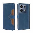 For Infinix Note 30 VIP 5G Skin Feel Magnetic Buckle Leather Phone Case(Blue) - 1