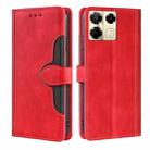 For Infinix Note 40 Pro 5G Skin Feel Magnetic Buckle Leather Phone Case(Red) - 1