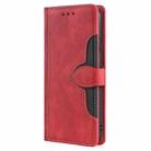 For Infinix Hot 50 4G Skin Feel Magnetic Buckle Leather Phone Case(Red) - 2