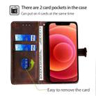 For Infinix Hot 50 5G Skin Feel Magnetic Buckle Leather Phone Case(Brown) - 3