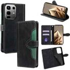 For Infinix Note 50 4G Skin Feel Magnetic Buckle Leather Phone Case(Black) - 1