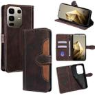 For Infinix Note 50 Pro+ 5G Skin Feel Magnetic Buckle Leather Phone Case(Brown) - 1