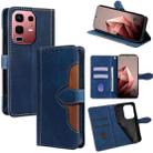 For Infinix Note 50s 5G Skin Feel Magnetic Buckle Leather Phone Case(Blue) - 1
