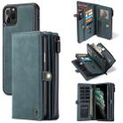 For iPhone 11 Pro CaseMe 018 Detachable Multi-functional Horizontal Flip Leather Case, with Card Slot & Holder & Zipper Wallet & Photo Frame(Blue) - 1