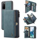 For Samsung Galaxy S20 CaseMe 018 Detachable Multi-functional Horizontal Flip Leather Case, with Card Slot & Holder & Zipper Wallet & Photo Frame(Blue) - 1