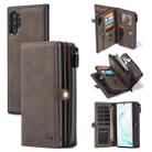 For Samsung Galaxy Note10+ CaseMe 018 Detachable Multi-functional Horizontal Flip Leather Case, with Card Slot & Holder & Zipper Wallet & Photo Frame(Brown) - 1