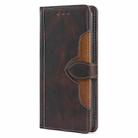 For OPPO Reno12 5G Global Skin Feel Magnetic Buckle Leather Phone Case(Brown) - 2