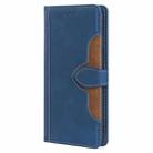 For OPPO Reno12 5G Global Skin Feel Magnetic Buckle Leather Phone Case(Blue) - 2