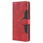 For OPPO Reno12 5G Global Skin Feel Magnetic Buckle Leather Phone Case(Red) - 2