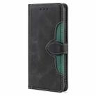 For OPPO Reno12 F 5G Skin Feel Magnetic Buckle Leather Phone Case(Black) - 2