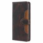 For OPPO Reno12 F 5G Skin Feel Magnetic Buckle Leather Phone Case(Brown) - 2