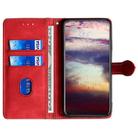 For OPPO Reno13 F 5G / 4G Skin Feel Magnetic Buckle Leather Phone Case(Red) - 3