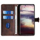 For OPPO A5 Pro 5G Global Skin Feel Magnetic Buckle Leather Phone Case(Brown) - 3