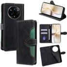 For Realme 14 Pro 5G Global Skin Feel Magnetic Buckle Leather Phone Case(Black) - 1