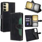 For Realme C75 4G / 14x 5G Global Skin Feel Magnetic Buckle Leather Phone Case(Black) - 1