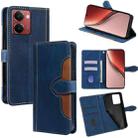 For Realme P3 Ultra 5G Skin Feel Magnetic Buckle Leather Phone Case(Blue) - 1