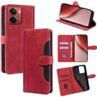 For Realme P3 Ultra 5G Skin Feel Magnetic Buckle Leather Phone Case(Red) - 1