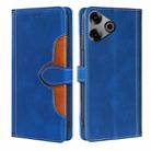 For Tecno Pova 6 Pro 5G Skin Feel Magnetic Buckle Leather Phone Case(Blue) - 1