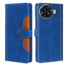 For Tecno Spark 20 Pro+ 4G Skin Feel Magnetic Buckle Leather Phone Case(Blue) - 1