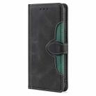 For Tecno Pova 6 Neo 4G Skin Feel Magnetic Buckle Leather Phone Case(Black) - 2